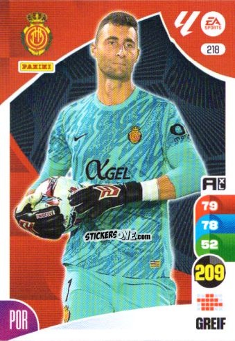 Figurina Greif - LaLiga 2024-2025. Adrenalyn XL
 n. 218 - Panini