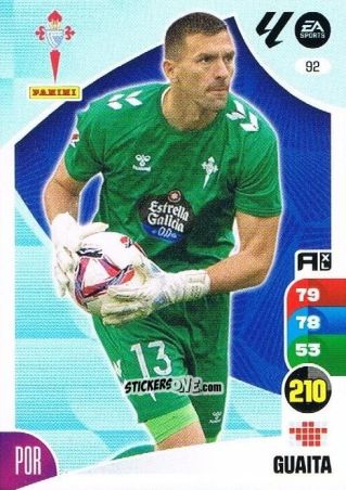 Figurina Vicente Guaita - LaLiga 2024-2025. Adrenalyn XL
 n. 92 - Panini