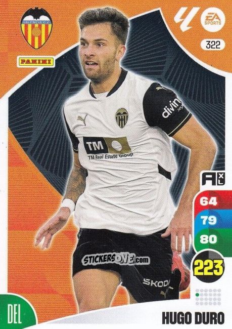 Cromo Hugo Duro - LaLiga 2024-2025. Adrenalyn XL
 n. 322 - Panini