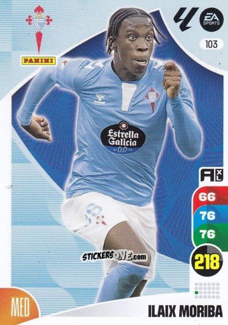 Figurina Ilaix Moriba - LaLiga 2024-2025. Adrenalyn XL
 n. 103 - Panini