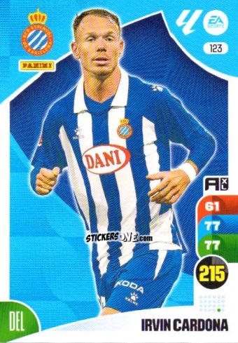 Cromo Irvin Cardona - LaLiga 2024-2025. Adrenalyn XL
 n. 123 - Panini