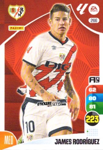 Sticker James Rodríguez - LaLiga 2024-2025. Adrenalyn XL
 n. 266 - Panini