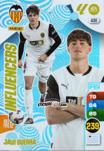 Cromo Javi Guerra - LaLiga 2024-2025. Adrenalyn XL
 n. 430 - Panini