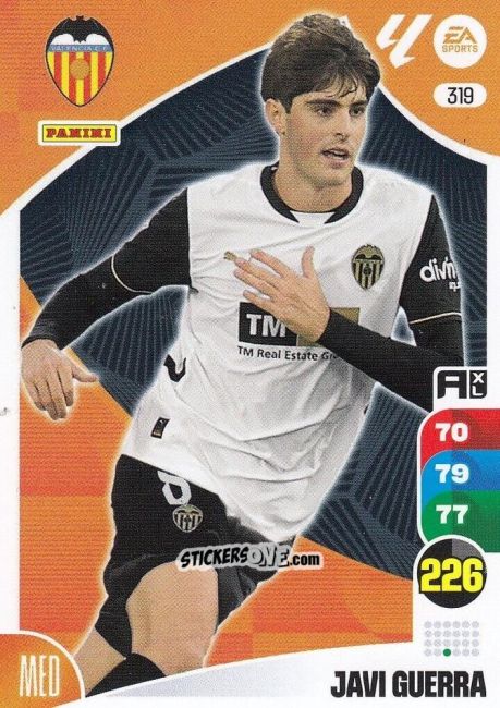 Cromo Javi Guerra - LaLiga 2024-2025. Adrenalyn XL
 n. 319 - Panini