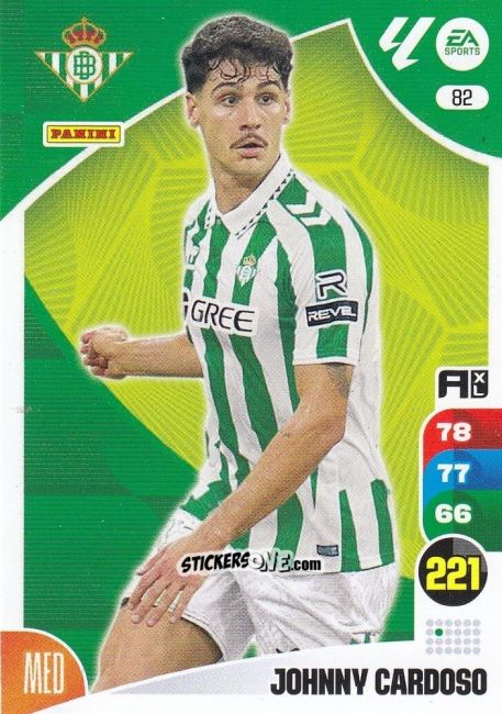 Figurina Johnny Cardoso - LaLiga 2024-2025. Adrenalyn XL
 n. 82 - Panini