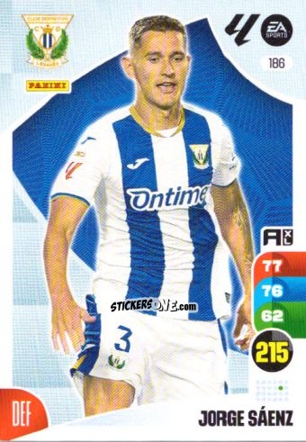 Cromo Jorge Sáenz - LaLiga 2024-2025. Adrenalyn XL
 n. 186 - Panini