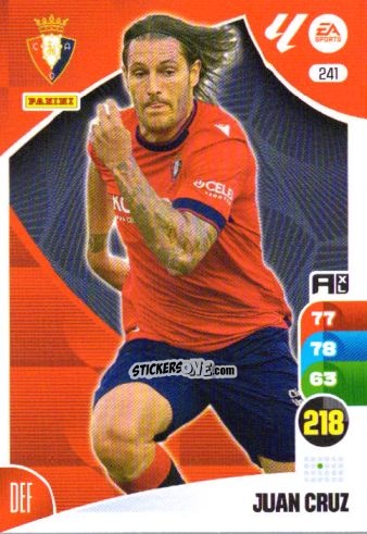 Figurina Juan Cruz - LaLiga 2024-2025. Adrenalyn XL
 n. 241 - Panini