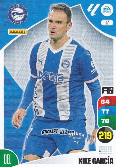 Cromo Kike García - LaLiga 2024-2025. Adrenalyn XL
 n. 17 - Panini