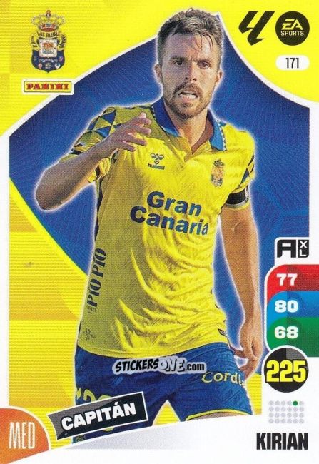 Figurina Kirian - LaLiga 2024-2025. Adrenalyn XL
 n. 171 - Panini