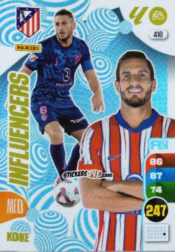 Cromo Koke - LaLiga 2024-2025. Adrenalyn XL
 n. 416 - Panini