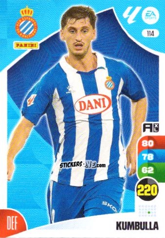 Figurina Kumbulla - LaLiga 2024-2025. Adrenalyn XL
 n. 114 - Panini