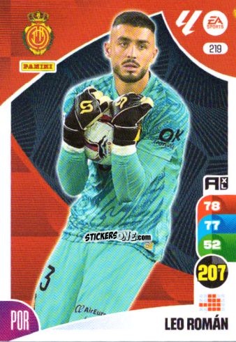 Figurina Leo Román - LaLiga 2024-2025. Adrenalyn XL
 n. 219 - Panini