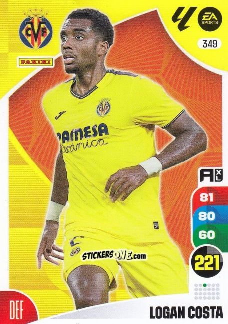 Sticker Logan Costa - LaLiga 2024-2025. Adrenalyn XL
 n. 349 - Panini