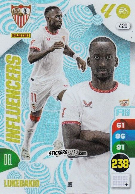 Sticker Lukebakio - LaLiga 2024-2025. Adrenalyn XL
 n. 429 - Panini