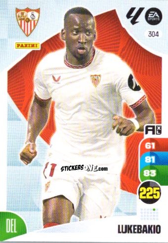 Sticker Lukebakio - LaLiga 2024-2025. Adrenalyn XL
 n. 304 - Panini