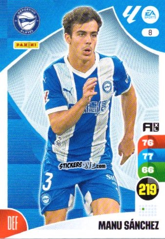 Sticker Manu Sánchez - LaLiga 2024-2025. Adrenalyn XL
 n. 8 - Panini