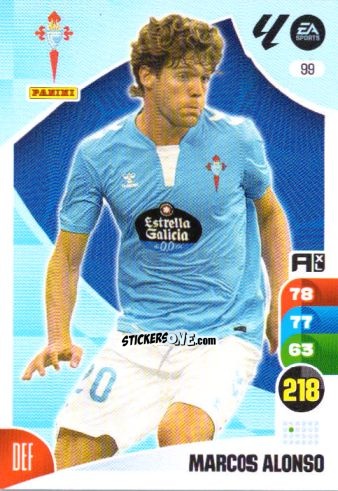 Figurina Marcos Alonso - LaLiga 2024-2025. Adrenalyn XL
 n. 99 - Panini
