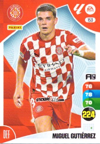 Cromo Miguel Gutiérrez - LaLiga 2024-2025. Adrenalyn XL
 n. 153 - Panini