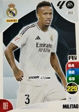 Figurina Militao - LaLiga 2024-2025. Adrenalyn XL
 n. 203 - Panini