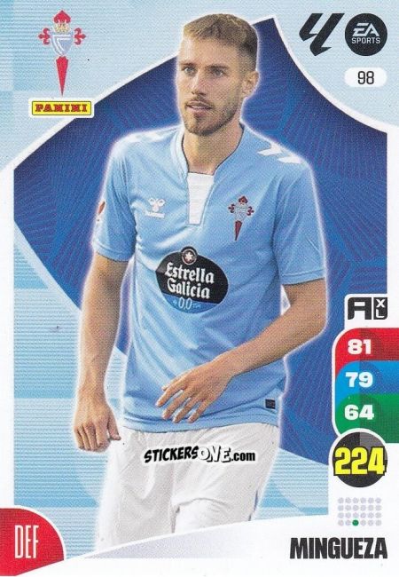 Figurina Mingueza - LaLiga 2024-2025. Adrenalyn XL
 n. 98 - Panini