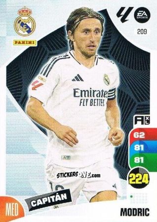 Cromo Modric - LaLiga 2024-2025. Adrenalyn XL
 n. 209 - Panini