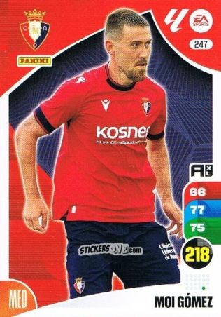 Figurina Moi Gómez - LaLiga 2024-2025. Adrenalyn XL
 n. 247 - Panini