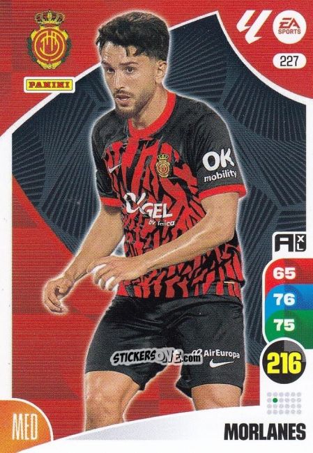 Figurina Morlanes - LaLiga 2024-2025. Adrenalyn XL
 n. 227 - Panini