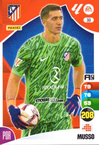 Sticker Musso - LaLiga 2024-2025. Adrenalyn XL
 n. 39 - Panini