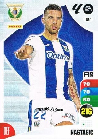 Cromo Nastasic - LaLiga 2024-2025. Adrenalyn XL
 n. 187 - Panini
