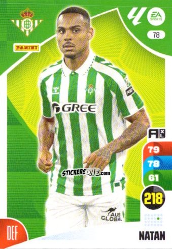 Cromo Natan - LaLiga 2024-2025. Adrenalyn XL
 n. 78 - Panini