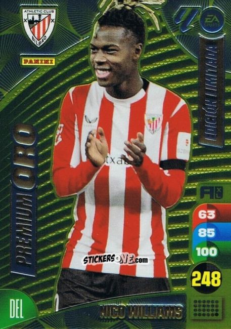 Figurina Nico Williams - LaLiga 2024-2025. Adrenalyn XL
 n. LEPO8 - Panini