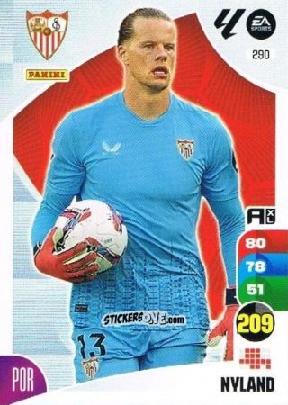 Sticker Nyland - LaLiga 2024-2025. Adrenalyn XL
 n. 290 - Panini
