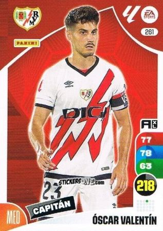Figurina Óscar Valentín - LaLiga 2024-2025. Adrenalyn XL
 n. 261 - Panini