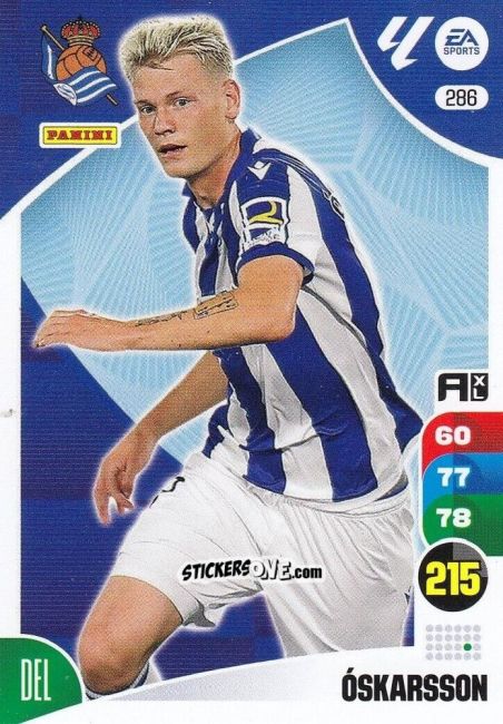 Cromo Óskarsson - LaLiga 2024-2025. Adrenalyn XL
 n. 286 - Panini