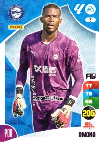 Cromo Owono - LaLiga 2024-2025. Adrenalyn XL
 n. 3 - Panini