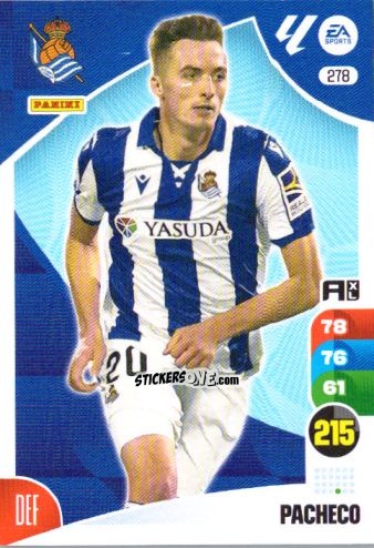 Figurina Pacheco - LaLiga 2024-2025. Adrenalyn XL
 n. 278 - Panini