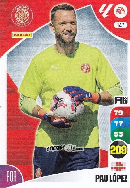 Cromo Pau López - LaLiga 2024-2025. Adrenalyn XL
 n. 147 - Panini