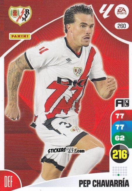 Figurina Pep Chavarría - LaLiga 2024-2025. Adrenalyn XL
 n. 260 - Panini
