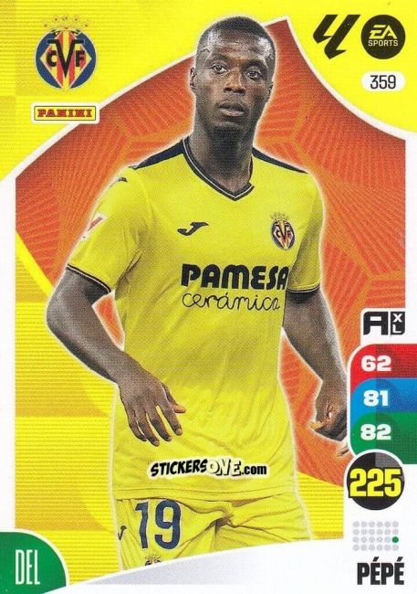 Figurina Pépé - LaLiga 2024-2025. Adrenalyn XL
 n. 359 - Panini