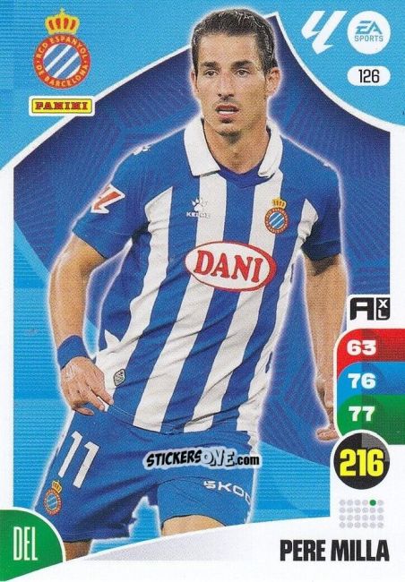 Figurina Pere Milla - LaLiga 2024-2025. Adrenalyn XL
 n. 126 - Panini