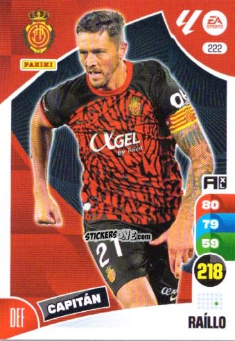 Figurina Raíllo - LaLiga 2024-2025. Adrenalyn XL
 n. 222 - Panini