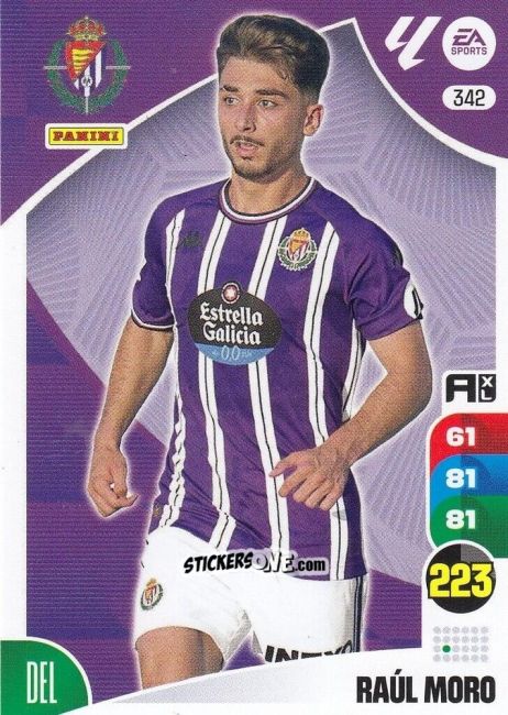 Sticker Raúl Moro - LaLiga 2024-2025. Adrenalyn XL
 n. 342 - Panini
