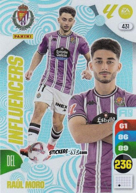 Sticker Raúl Moro - LaLiga 2024-2025. Adrenalyn XL
 n. 431 - Panini