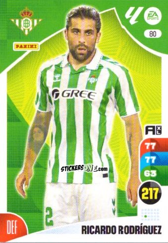 Sticker Ricardo Rodríguez - LaLiga 2024-2025. Adrenalyn XL
 n. 80 - Panini