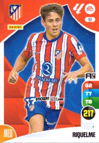 Figurina Riquelme - LaLiga 2024-2025. Adrenalyn XL
 n. 51 - Panini