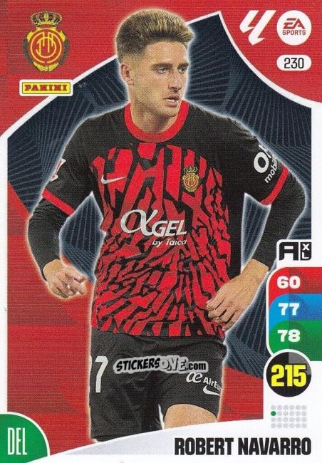 Sticker Robert Navarro - LaLiga 2024-2025. Adrenalyn XL
 n. 230 - Panini