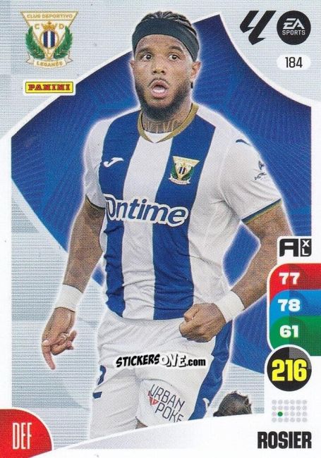 Cromo Rosier - LaLiga 2024-2025. Adrenalyn XL
 n. 184 - Panini