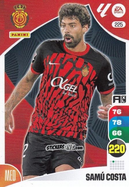 Figurina Samú Costa - LaLiga 2024-2025. Adrenalyn XL
 n. 225 - Panini