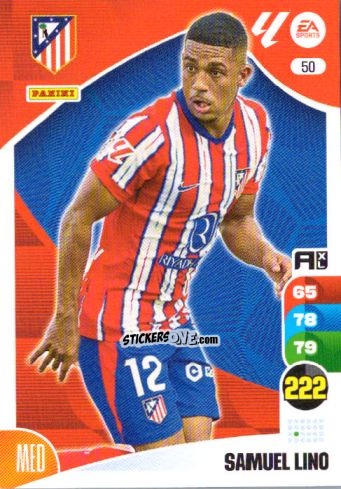 Sticker Samuel Lino - LaLiga 2024-2025. Adrenalyn XL
 n. 50 - Panini