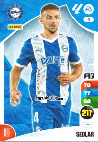 Figurina Sedlar - LaLiga 2024-2025. Adrenalyn XL
 n. 5 - Panini